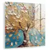 Boom - Blauw - Goud - Abstract - Modern plexiglas 5mm klein -zzzproduct_nieuw