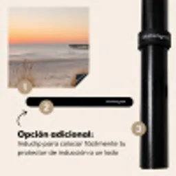 Pier - Zonsondergang - Strand Inductie beschermer vinyl 3mm middel -zzzzzzz-induclip_ES
