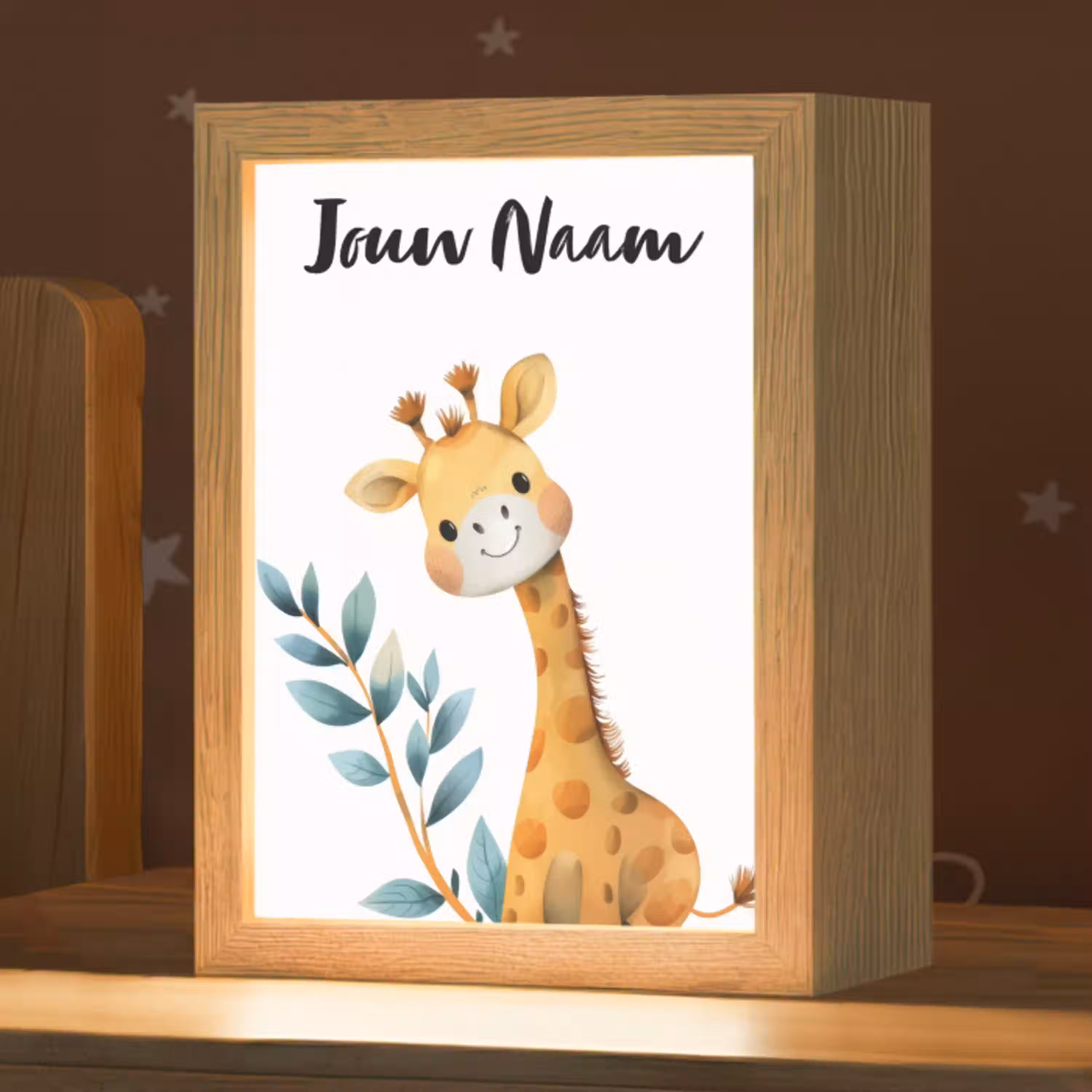 Giraf - Dier - Wilde dieren Light Box met kabel (Kinderlampje) klein -zzz_3d_website