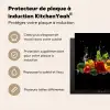 Paprika - Water - Groente - Zwart Inductie beschermer vinyl 3mm middel -usfeer2_FR