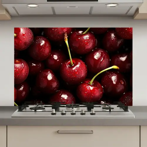 Rood - Fruit - Kersen keuken achterwand spatscherm klein -3d_website