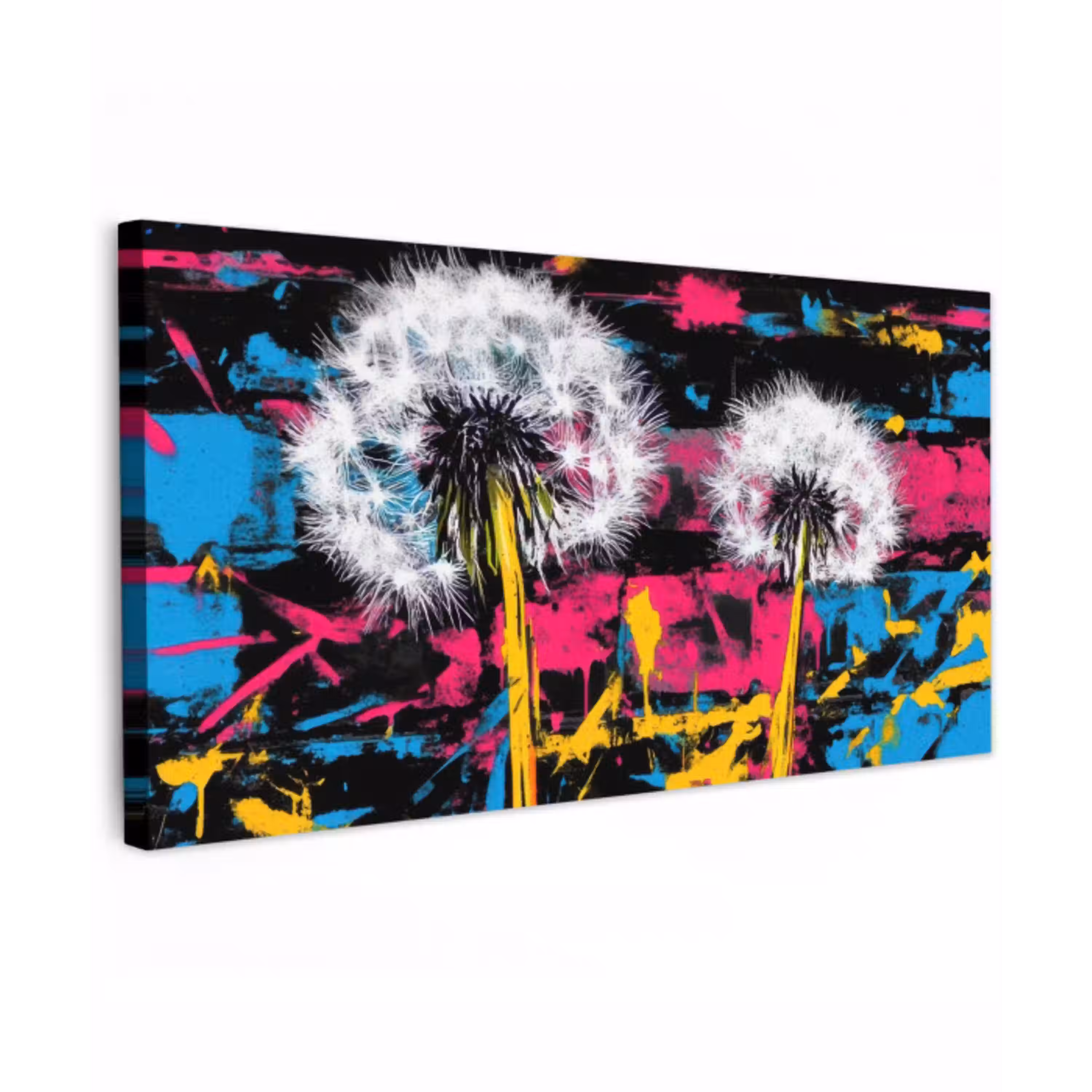 Street Art - Kleurrijk - Muur Tuinposter op houten frame 2 cm dik xxl -3d