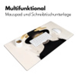 Vrouw - Portret - Modern - Goud - Kunst Muismat XXL klein -ysfeer4_duits