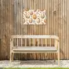 Paaseieren - Bruin - Bloemen Tuinposter op houten frame 2 cm dik klein -sfeer4