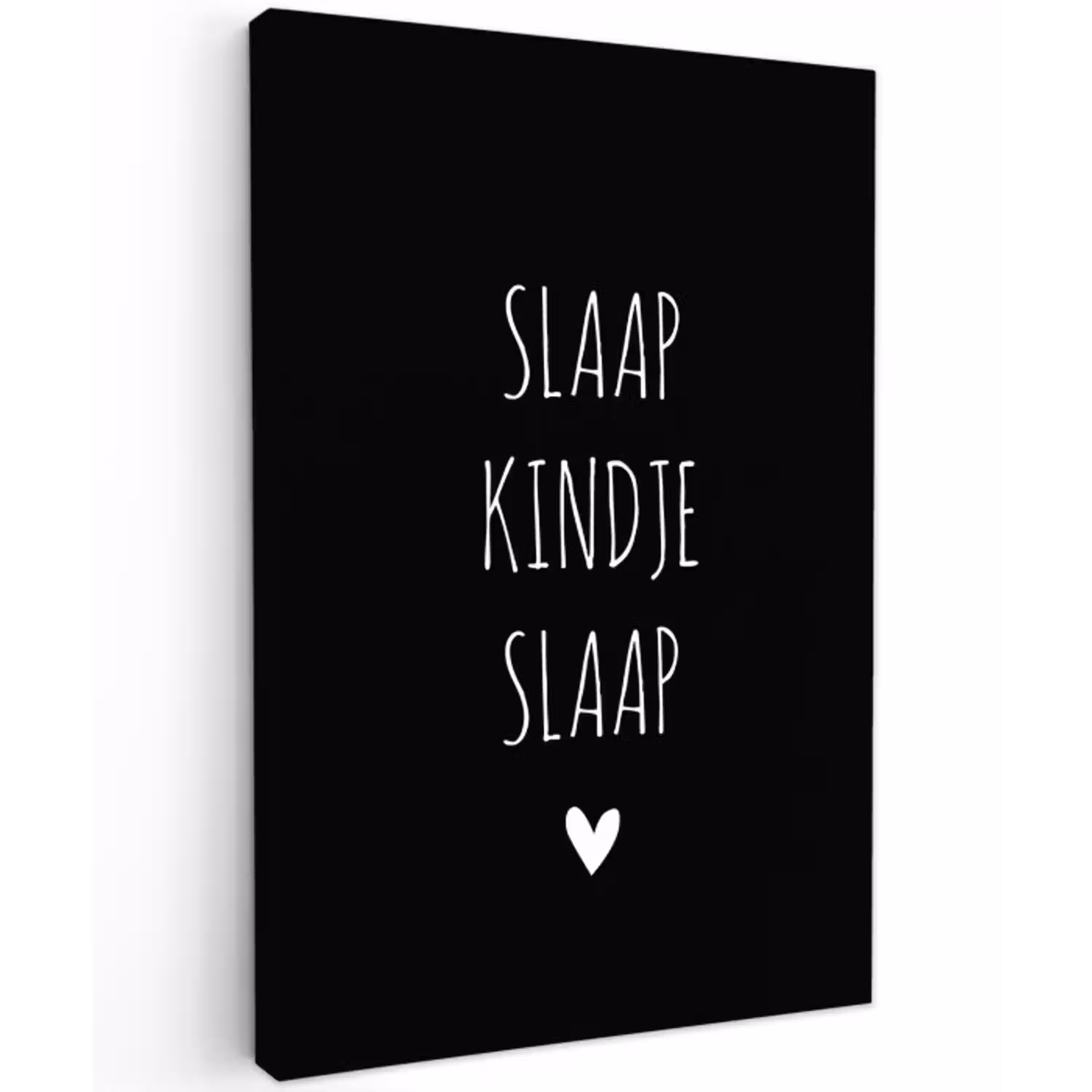 Quotes - Slaap kindje slaap - Spreuken Tuinposter op houten frame 2 cm dik klein -3d