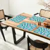 Spekjes - Pastel - Snoep - Blauw Placemat vinyl groot -zzsfeer4_Kitchenyeah-website
