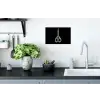 Schaar - Delfts blauw - Zwart Muursticker klein -keuken