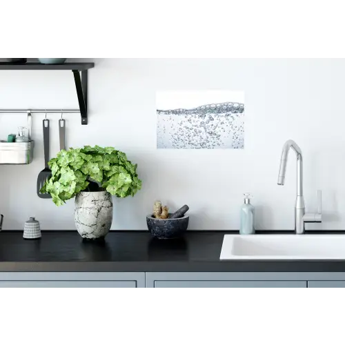 Luchtbellen - Water - Dynamisch Muursticker klein -keuken