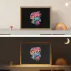 Illustratie - Graffiti - Kleurrijk - Controller Light Box met batterij (Wandlamp kind) middel -sfeer3_kind