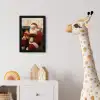 Kerst - Kerstman - Winter - Open Haard fotolijst zwart zonder passe partout klein -usfeer4_kinderkamer