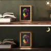 Puck - Hond - Verf - Kleuren Light Box met kabel (Tafellamp) klein -sfeer3