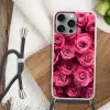 Rozen - Pink - Bloem Hoesje iPhone 16 Pro Max met koord klein -sfeer4