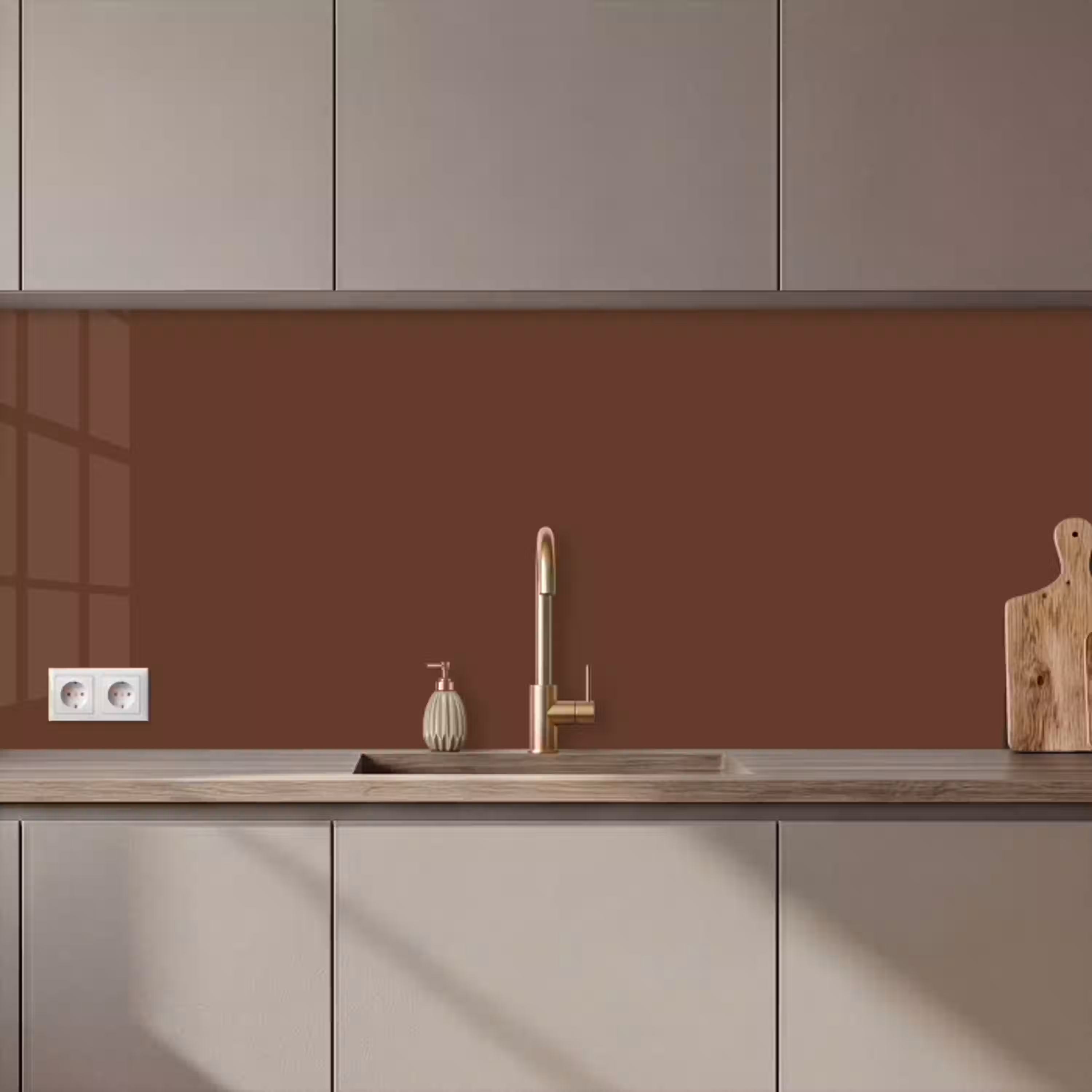 Deep - Clay - Brown - Bruin keuken achterwand 2 middel 871 zz_3dshopping