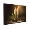 Kaarslicht - Kerst - Veelkleurig canvas 2cm klein -z3d