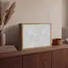 Grijs - Marmer - Mat Light Box met batterij (Wandlamp) middel 907 -sfeer2