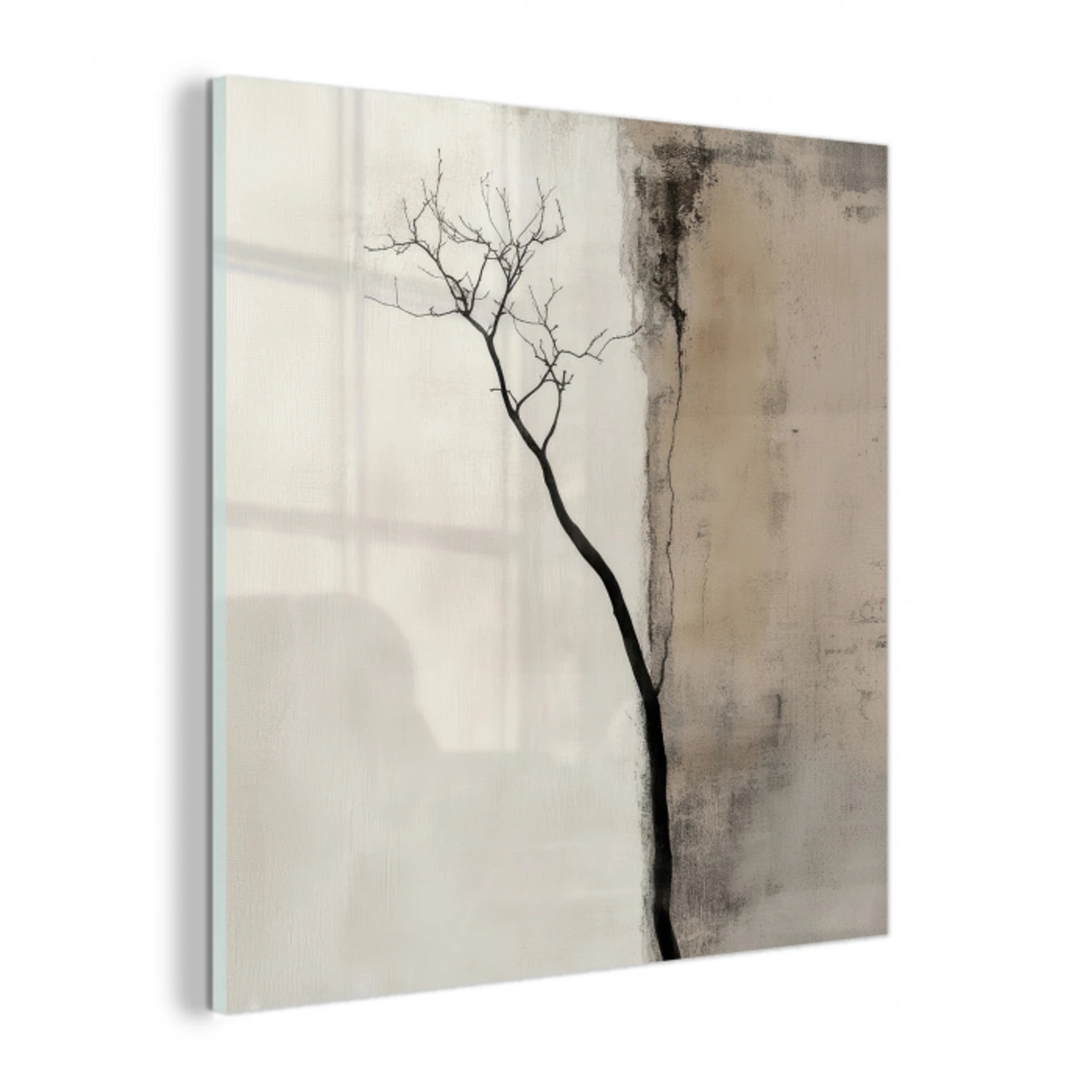 Wabi sabi - Plant - Beige plexiglas 5mm klein -z3d