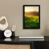 Gras - Heuvels - Zon - Natuur - Landschap fotolijst zwart zonder passe partout klein -sfeer1