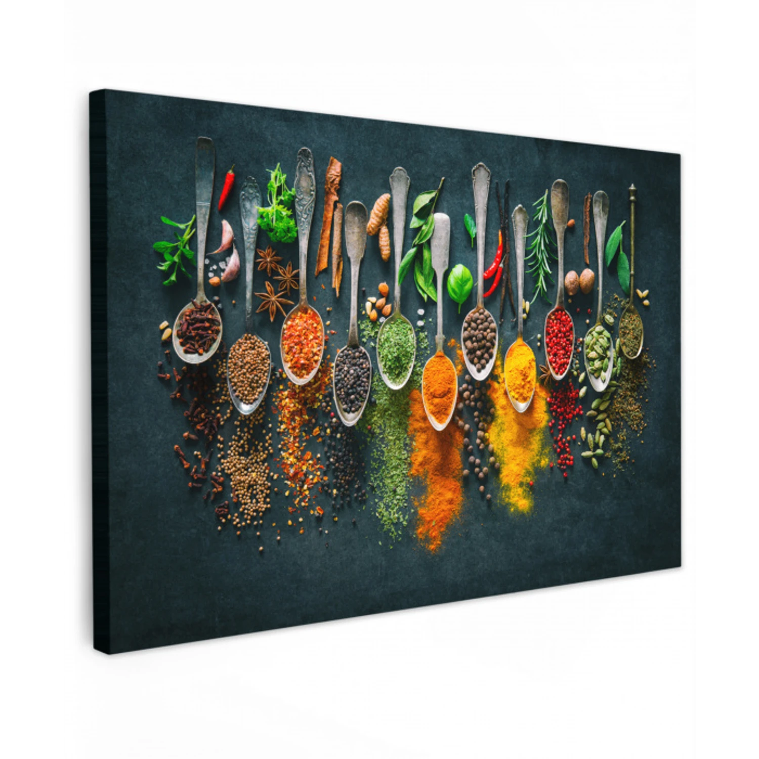 Kruiden - Specerijen - Lepels canvas 2cm klein -z3d
