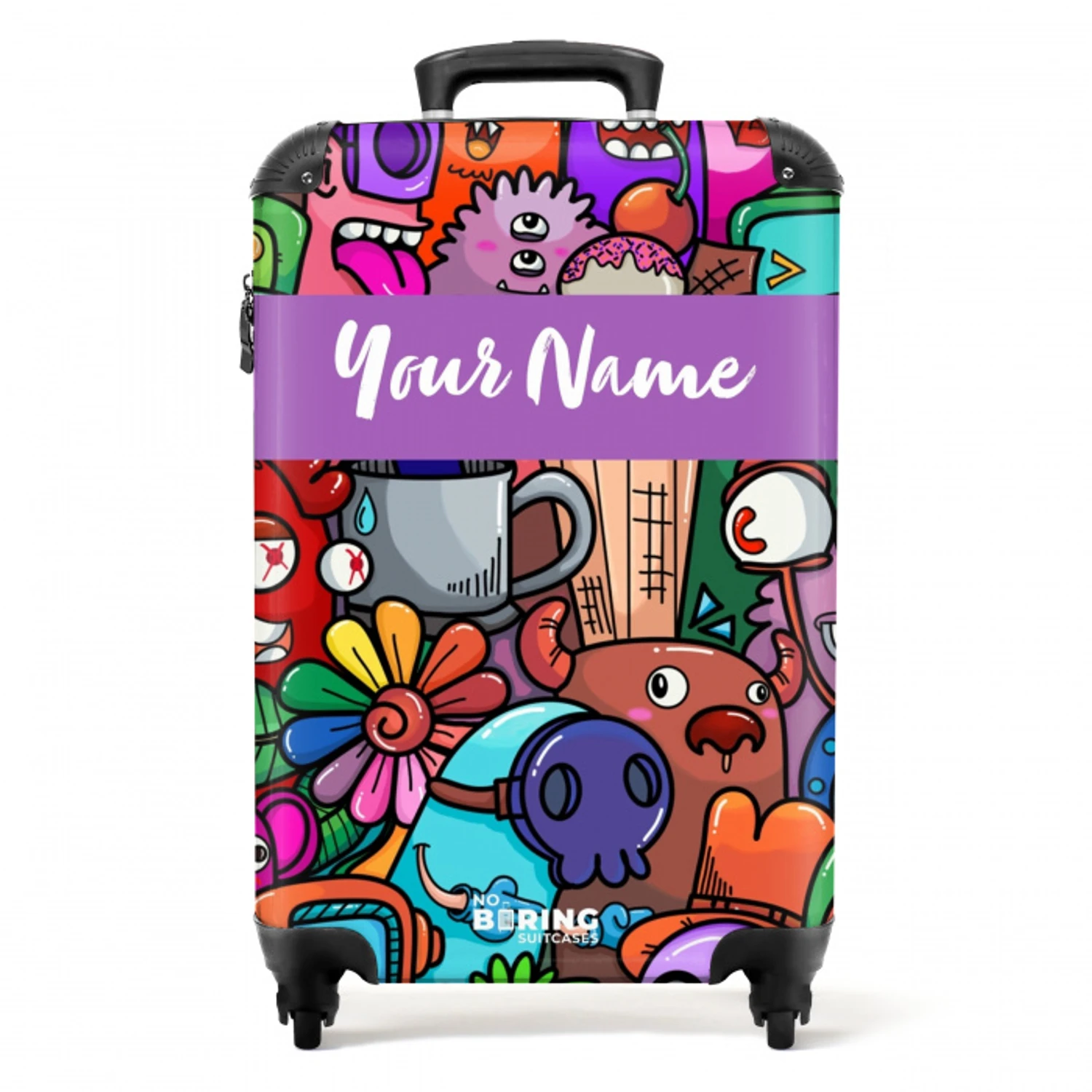 Monstervrienden Festijn NBS - Handbagage koffer - Kinderen Unisex middel -productfoto_recht
