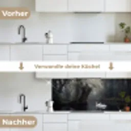 Zwanen - Rivier - Bos keuken achterwand 2 middel -voor-na_DE