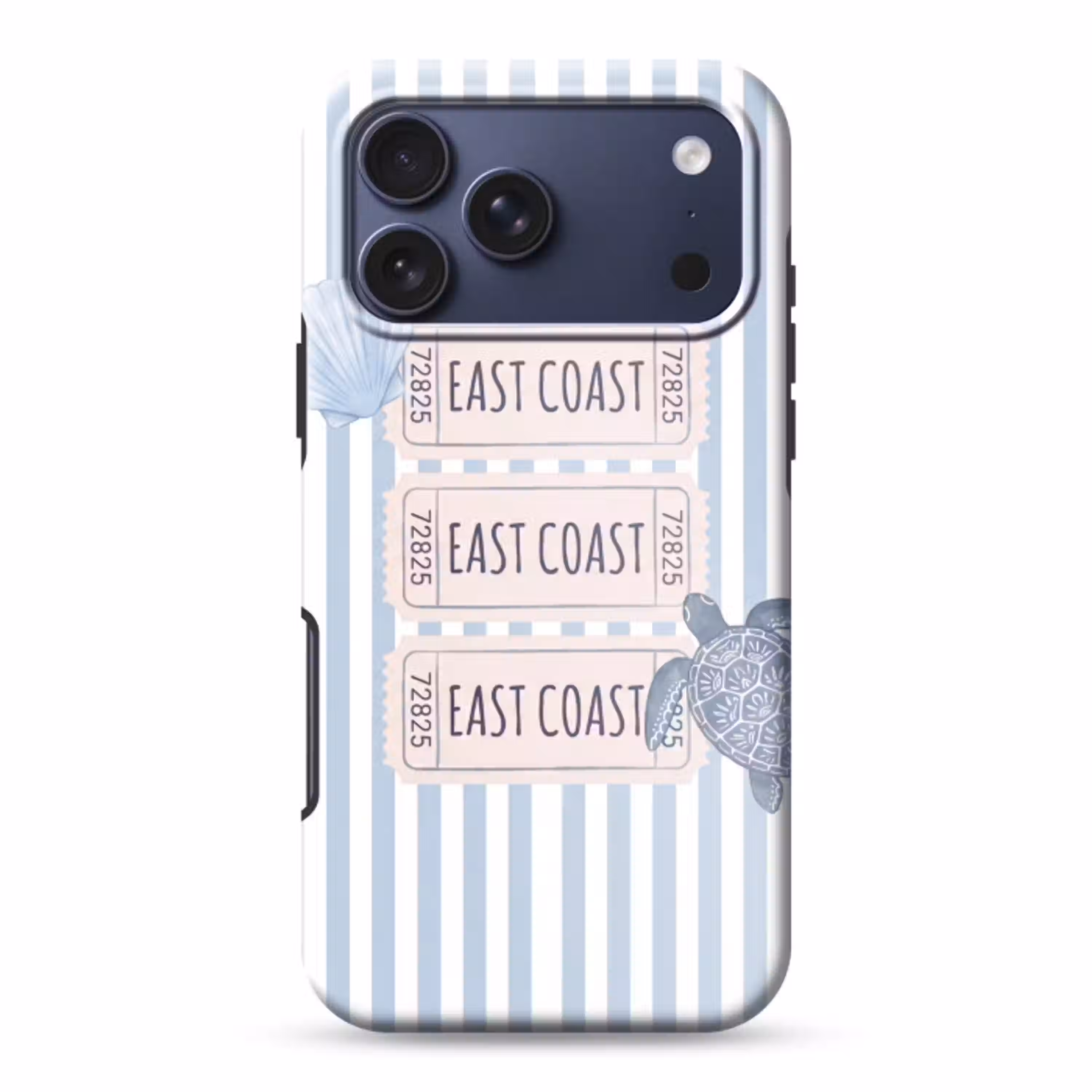 Schelp - Oceaan - Kust - Blauw - Illustratie Toughcase MagSafe Apple iPhone 17 Pro Max klein -3d