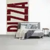 Pizza - Vintage - Decoratie - Japandi fotobehang vinyl groot -slaapkamer