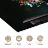 Quote - Bloemen - Vaas - Neon poster papier klein -closeup_NL