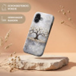 Boom - Bloemen - Natuur - Abstract - Wit Toughcase MagSafe Apple iPhone 17 klein -USP_RandenV_NL