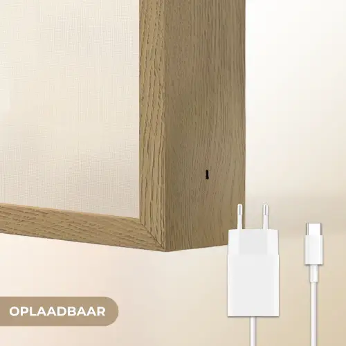 Geometrische - Vormen - Wit Light Box met batterij (Wandlamp) middel -USP_websiteoplaadbaarNL