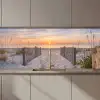 Zonsondergang - Strand - Zand keuken achterwand 2 middel zz_3dshopping