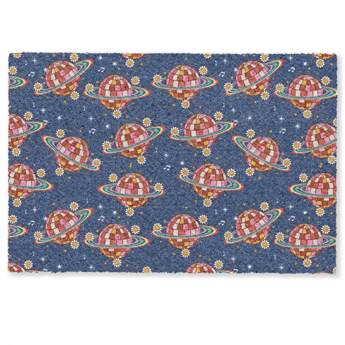 Disco - Blauw - Patroon Deurmat klein 898 -zkaufland3d