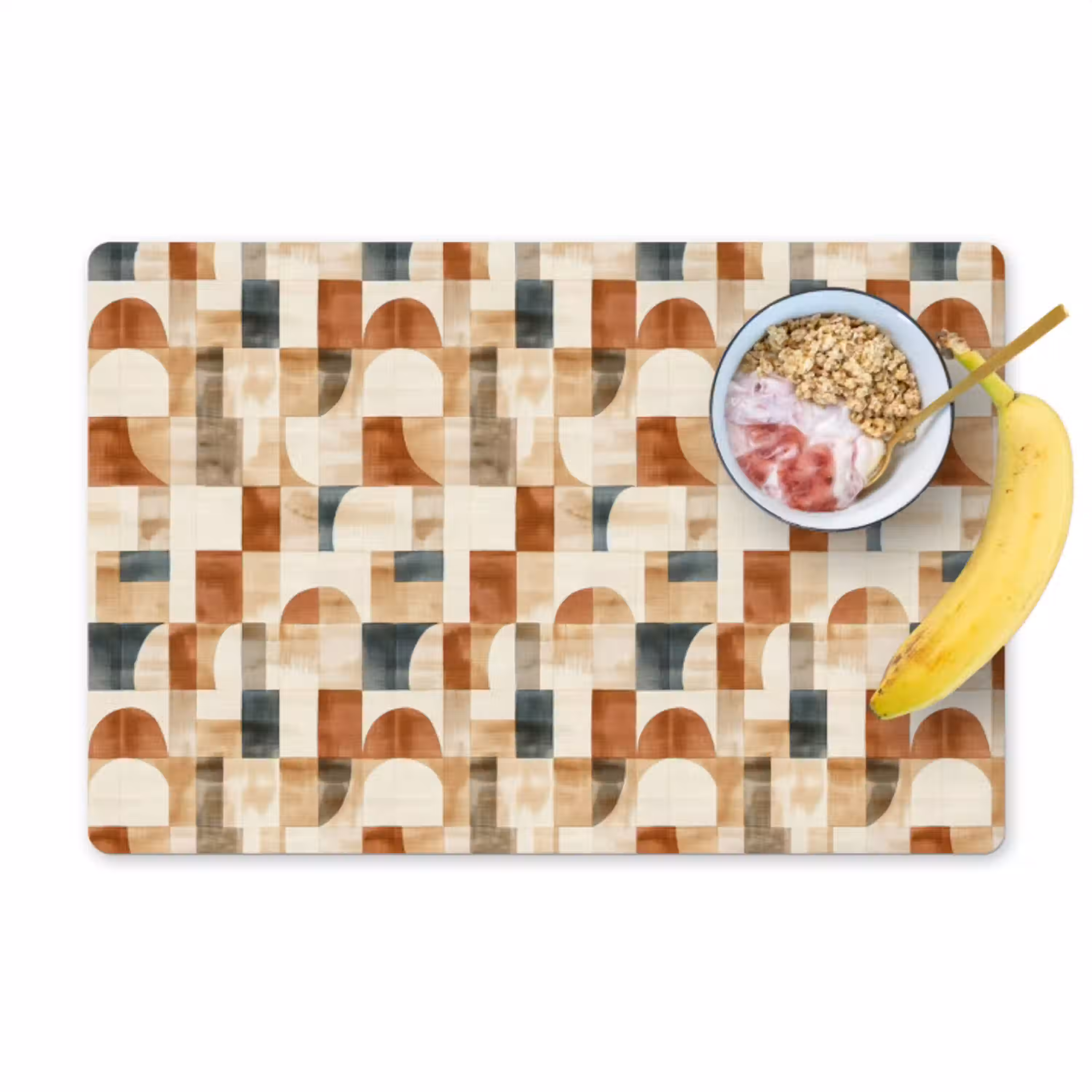 Terracotta - Geometrisch - Aquarel - Textuur Placemat vinyl groot 368 -zzzproduct_Kitchenyeah-website