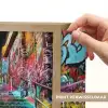 Trap - Graffiti - Kleuren - Kunst Light Box met batterij (Wandlamp) middel -USP_websiteprintNL