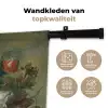 Stilleven met bloemen - Schilderij van Jan van Huysum Wandkleed katoen middel -sfeer2