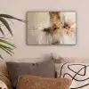 Modern - Bruin - Abstract - Beige canvas 2cm klein -sfeer1