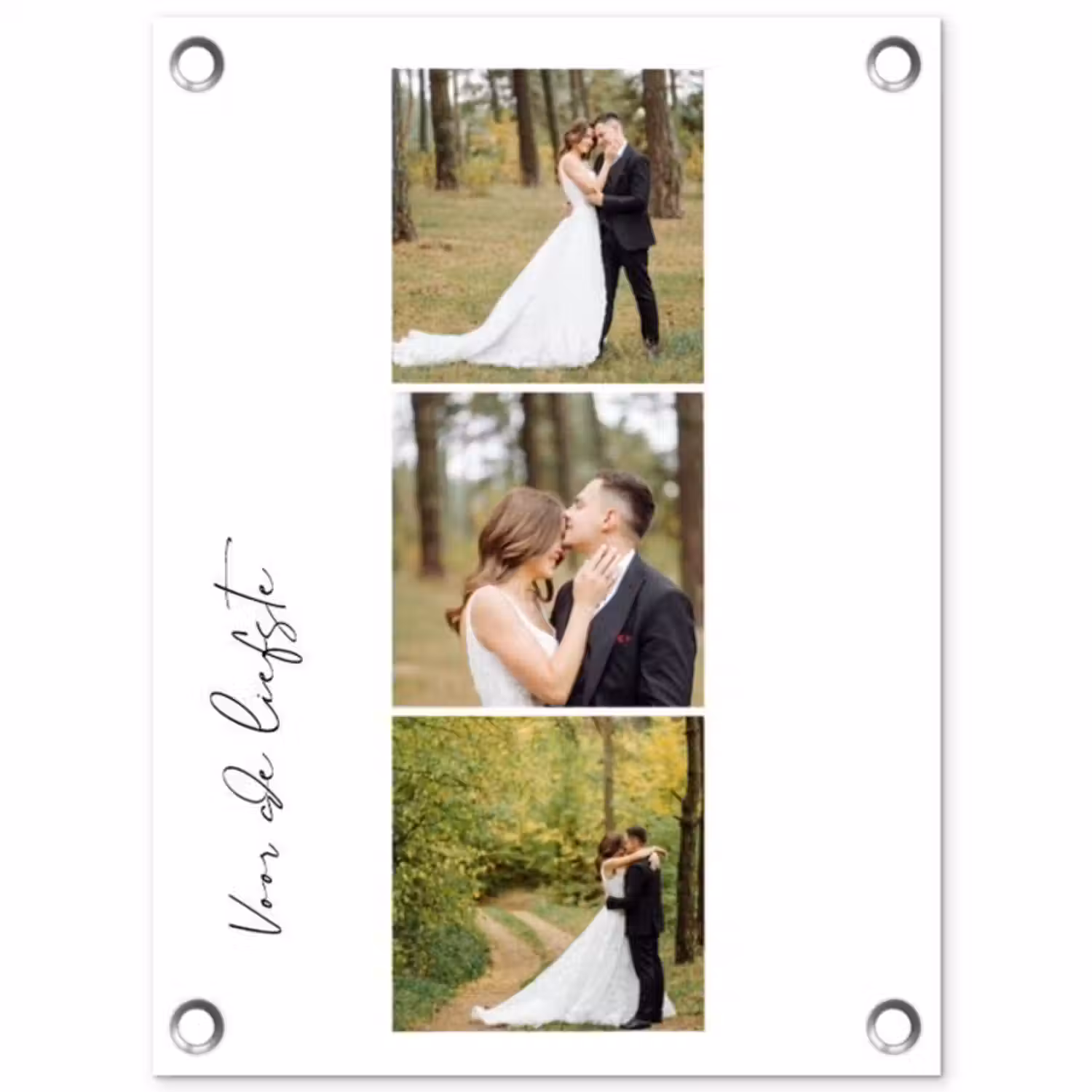 Gepersonaliseerde tuinposter - Voor De Liefste - Collage