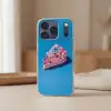 Taart - Edelstenen - Glitters - Roze Telefoonhoesje iPhone 17 Pro klein -sfeer2