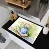 Vaas - Delftsblauw - Madeliefjes Inductie beschemer met haakjes klein -sfeer1