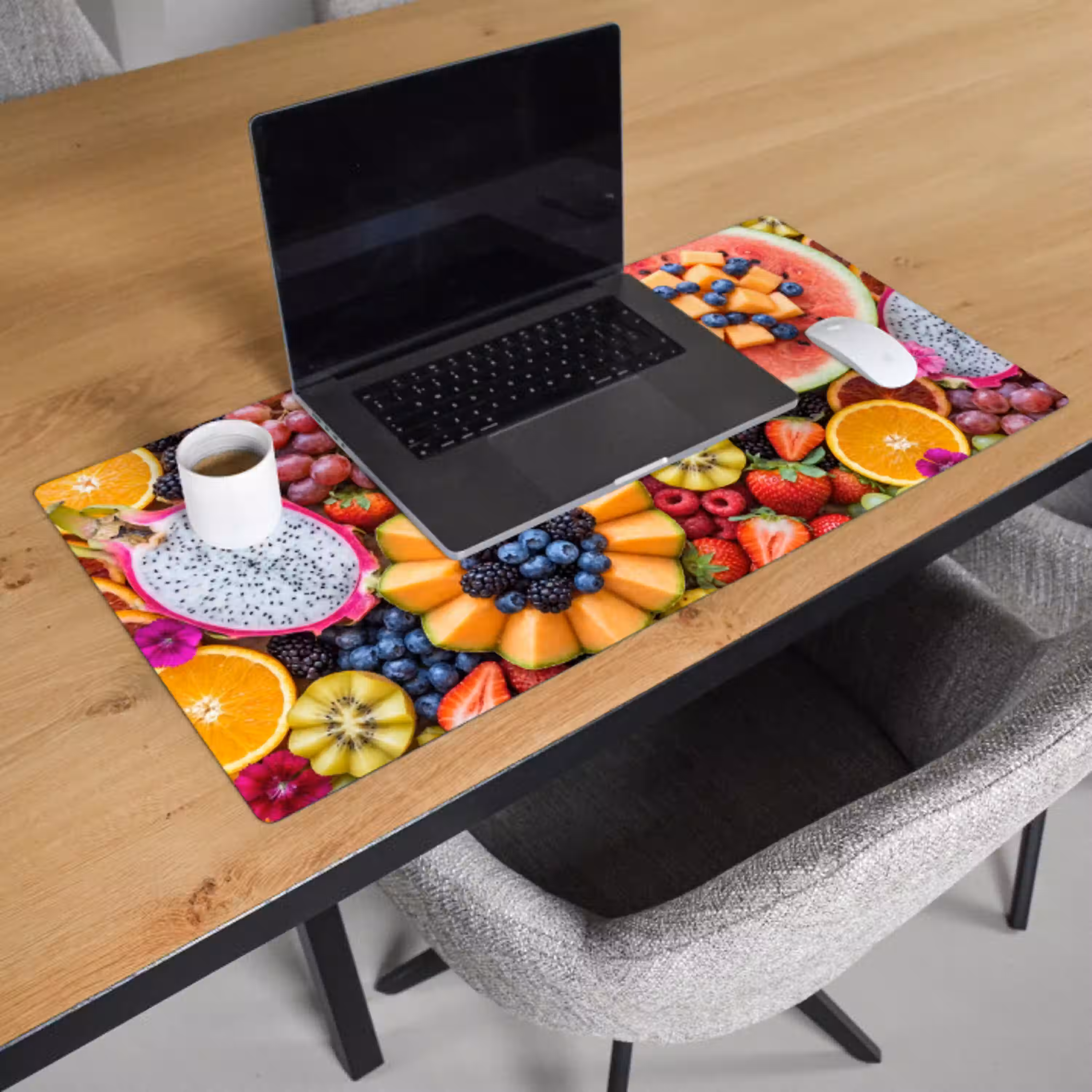 Fruit - Vers - Variatie - Eten - Kleurrijk Muismat XXL klein -sfeer1