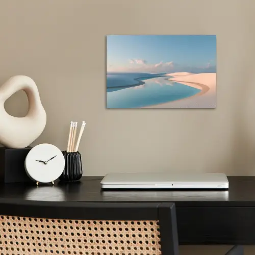 Duinen - Waterplas - Oneindige rust poster papier klein -sfeer1