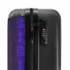 Paars blauw slangenhuid met symmetrische schubstructuur NBS - Handbagage koffer - Volwassenen Unisex middel -slot