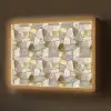 Mozaïek - Marmer - Goud Light Box met batterij (Wandlamp) middel 907 -z3d_website