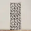 Zand - Schelpenvorm - Grijs deurposter klein 289 -3d_beige
