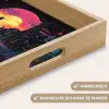 Stad - Gebouwen - Zon - Geel Dienblad Rechthoek middel -USP_HandgreepNL