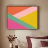 Driehoeken - Kleurrijk - Abstract Textielframe - compleet frame klein -sfeer1