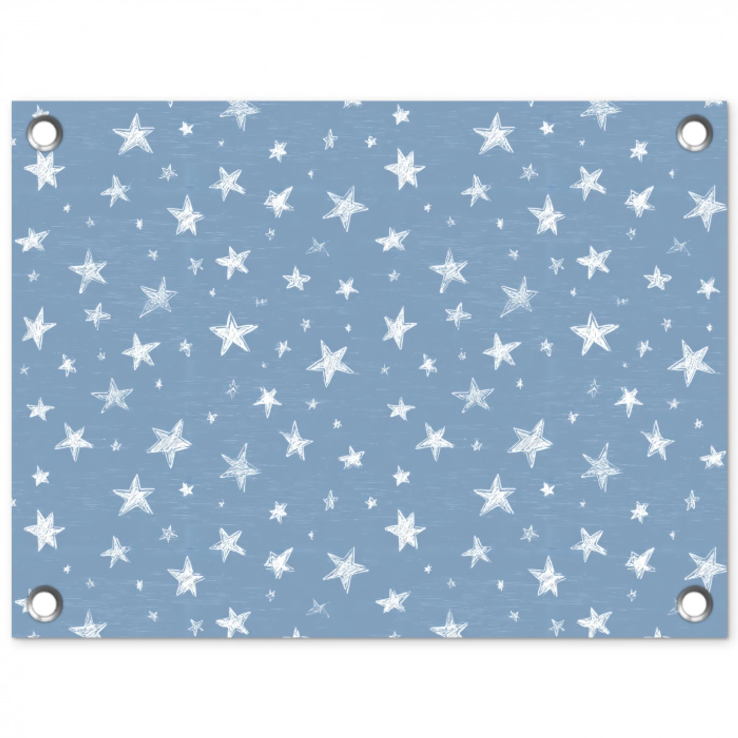 Sterretjes - Patroon - Blauw tuinposter los doek klein 239 -3d