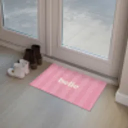 Roze - Gestreept - Belle Deurmat klein -sfeer3