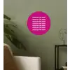 Focus on the good - Roze - wit Wandcirkel behangsticker klein -sfeer2
