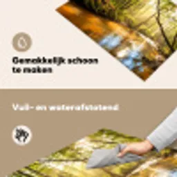 Bos - Beek - Zonlicht - Natuur - Groen Inductie beschemer met haakjes klein -ky-schoon-nl