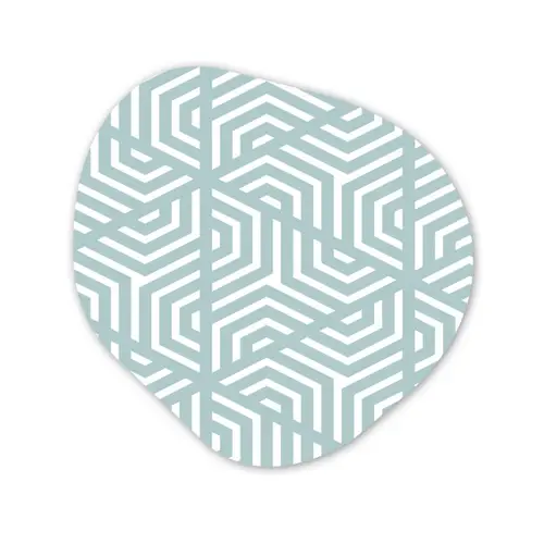 Design - Geometrie - Patroon - Driehoek Wandcirkel Organisch Forex 3mm klein 629 -3d